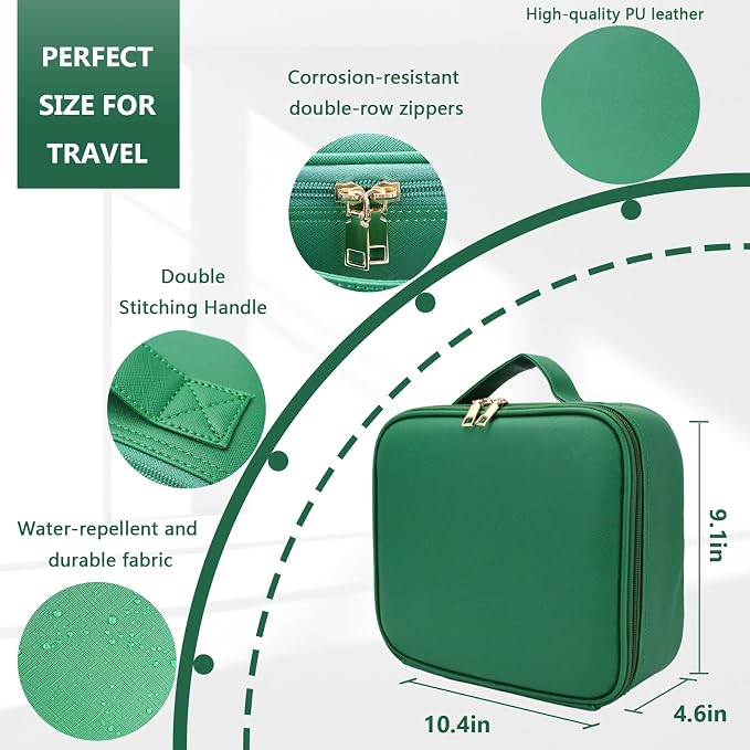 Travel Makeup Bag for Women and Makeup Artists Cosmetic Organizer Large Makeup - Image 3