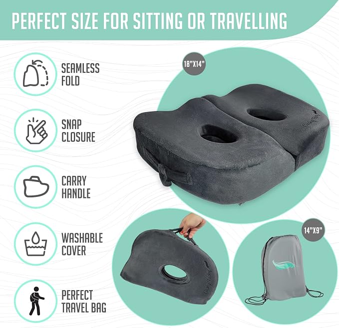 Foldable Sit Bone Seat Cushion - Image 4