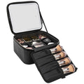 Relavel Makeup Train Case With LED Mirror, Professional Travel Cosmetic Bag by Relavel