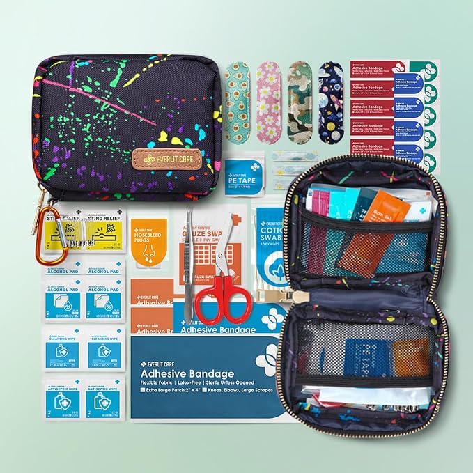 EVERLIT Mini Rescue Pack | 105 Medical Essentials Organized in Portable Storage - Image 2