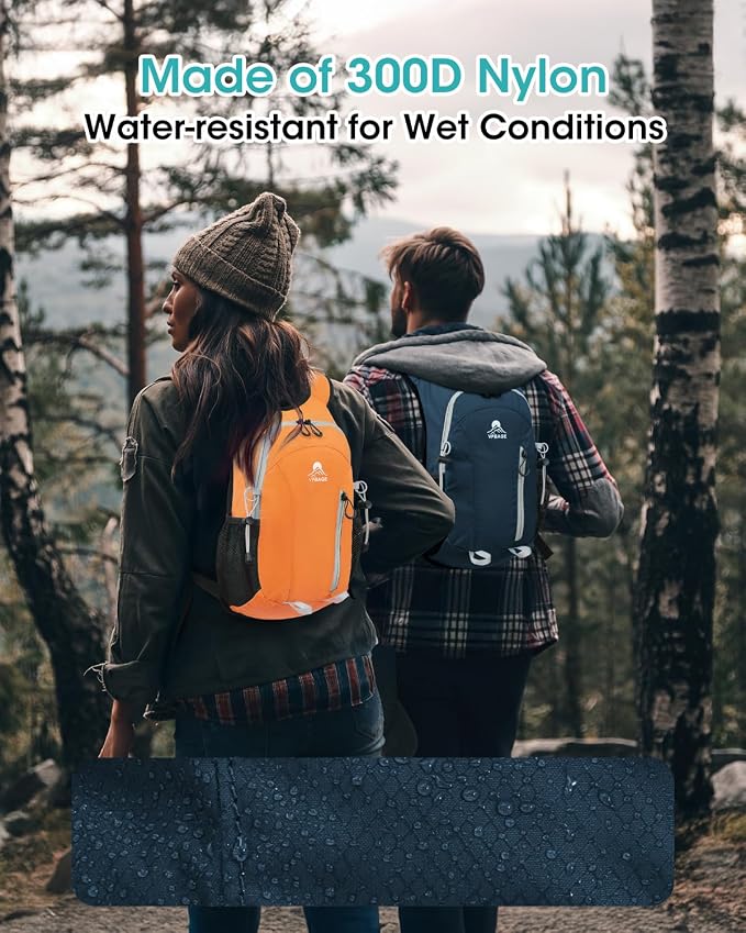 Small Hiking Backpack with Front Phone Holder, Packable Back pack with Chest - Image 6