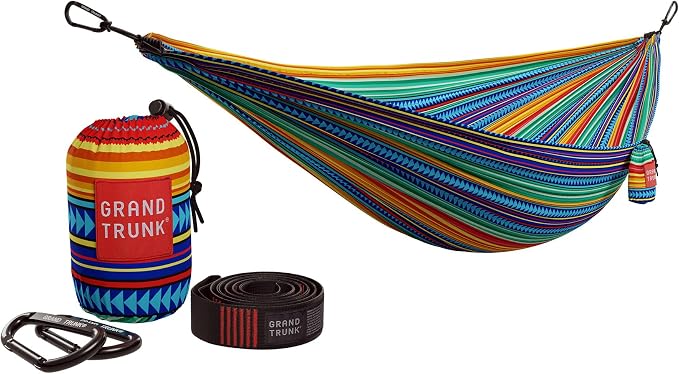 Grand Trunk Double Deluxe Parachute Nylon Hammock - 500lb Capacity Camping by GrandTrunk