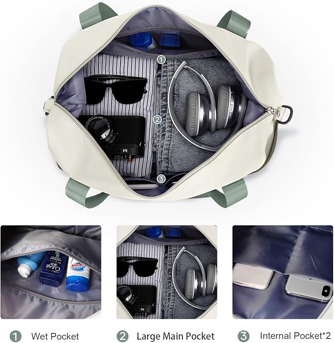 Travel Duffel Bag, Sports Tote Gym Bag, Shoulder Weekender Overnight Bag - Image 6