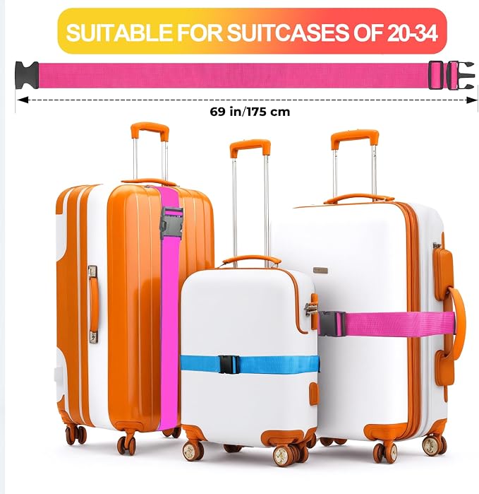 Luggage Straps for Suitcases TSA Approved, Travel Belt Suitcase Belt, Suitcase - Image 6