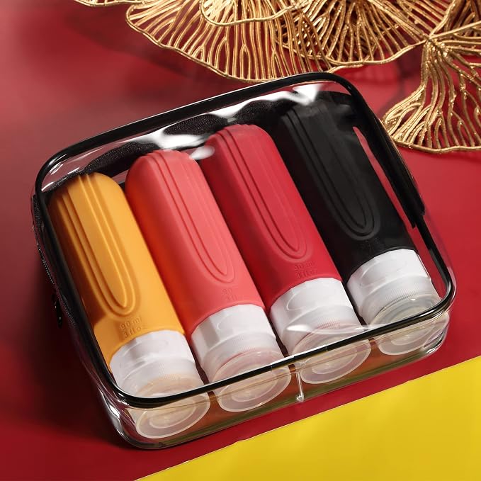 Travel Bottles for Toiletries, Tsa Approved 3oz Travel Size Containers BPA Free - Image 7
