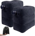 Inflatable Foot Rest Pillow for Travel, 2 Pack Travel Foot Rest for Airplane by DECKALY