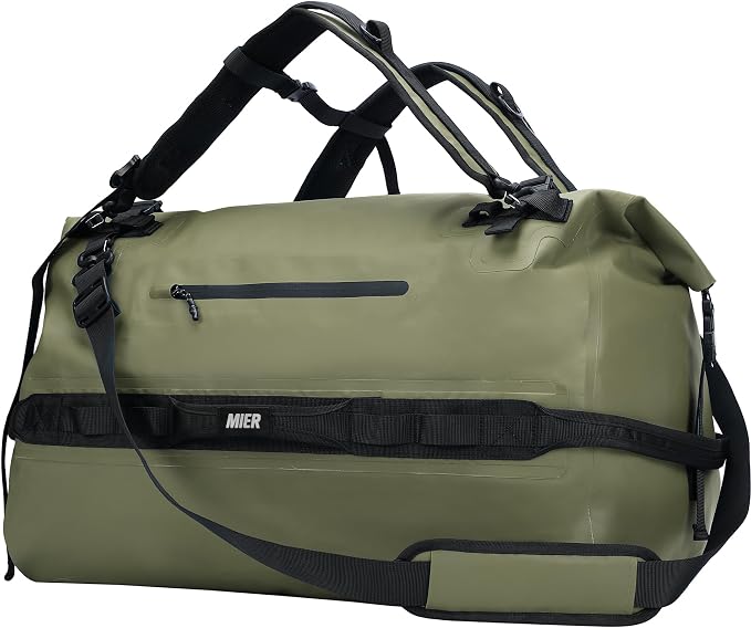 MIER Large Waterproof Duffel Bag Rolltop Dry Backpack Duffle Bags by MIER