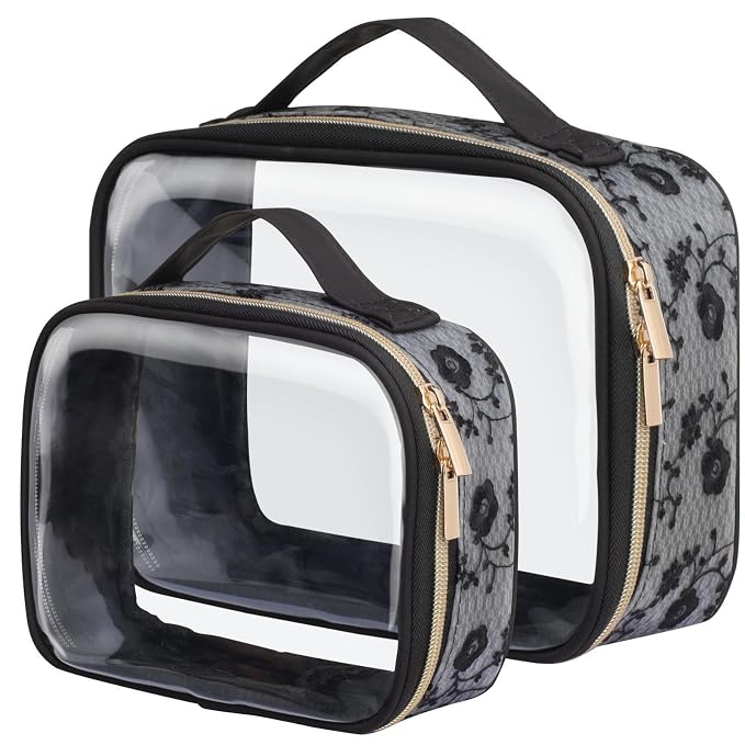 PACKISM Floral Texture Lace TSA Approved Toiletry Bag by Packism
