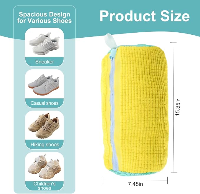 2PCS Shoe Washing Machine Bag, Durable Shoe Bag - Image 2