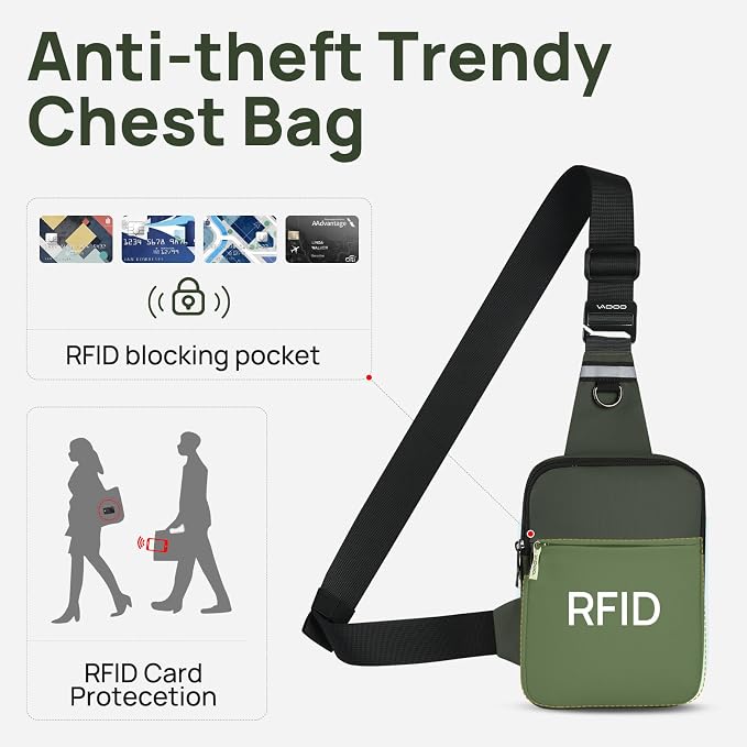 VADOO Mini Sling Bag, Small Crossbody Bag - Image 2