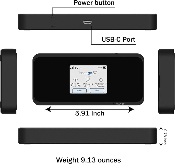 5G Mobile Portable WiFi | Verizon Wireless Jetpack Inseego MiFi M2100 | Free - Image 4