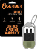 Gerber Gear Driver Keychain 5-in-1 Multitool, Clips to Pocket or Keychain by Gerber