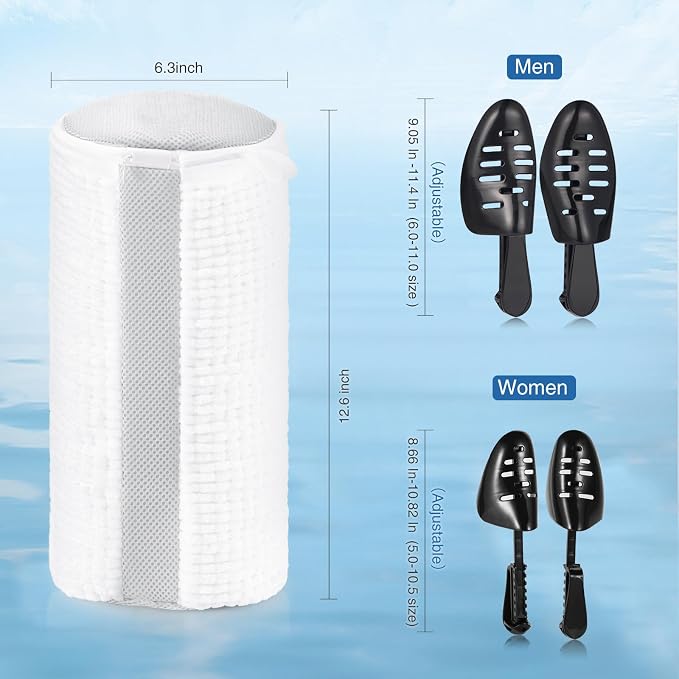 Shoe Washing Bag for Washing Machine, Fluffy Fibers Keep 360° Wrap-around - Image 7