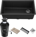 KRAUS Bellucci Workstation 32 in. Undermount Granite Composite Single Bowl by KRAUS