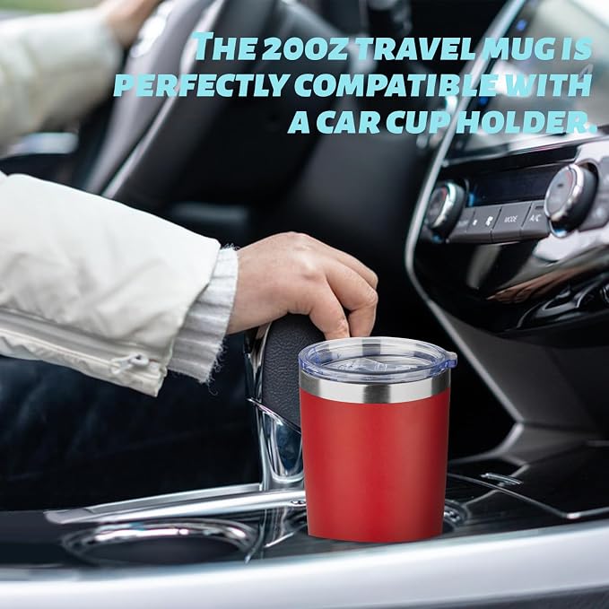 20oz Tumbler with Straw and Brush, Stainless Steel Vacuum Insulated tumbler - Image 4