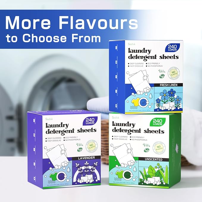 Soulink Laundry Detergent Sheets, 480 Loads - Image 6