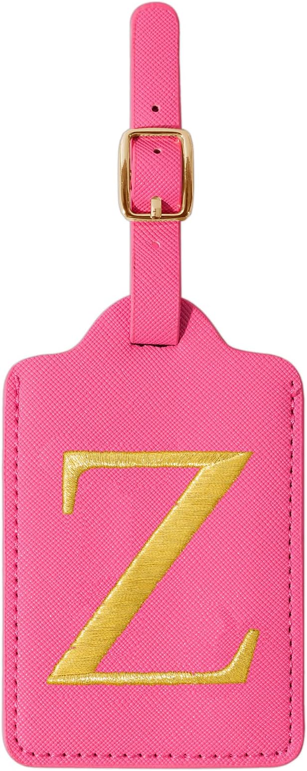 Personalized Initial Rose Red Leather Cute Luggage Tags - Image 9