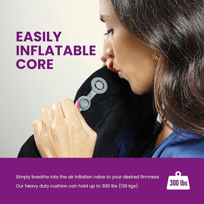 Cabeau Evolution Cushion Portable & Lightweight Inflatable Seat Cushion - Image 3