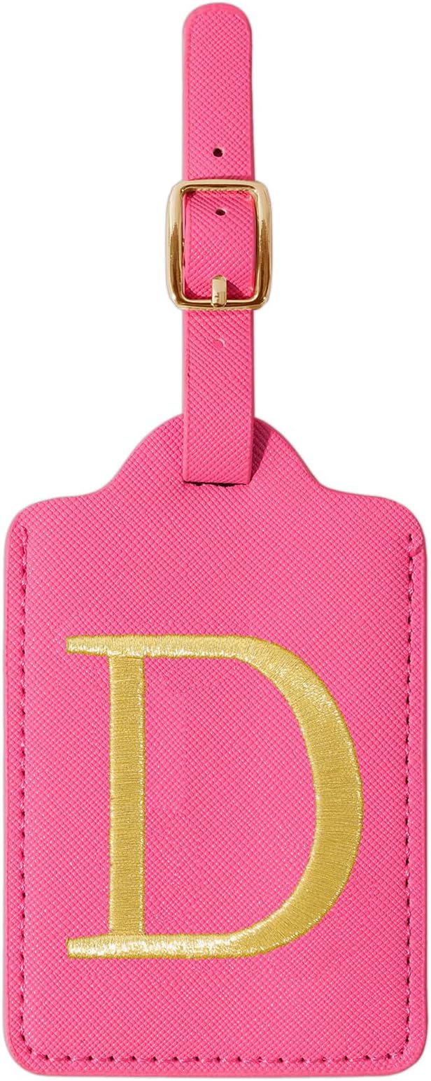 Personalized Initial Rose Red Leather Cute Luggage Tags - Image 9