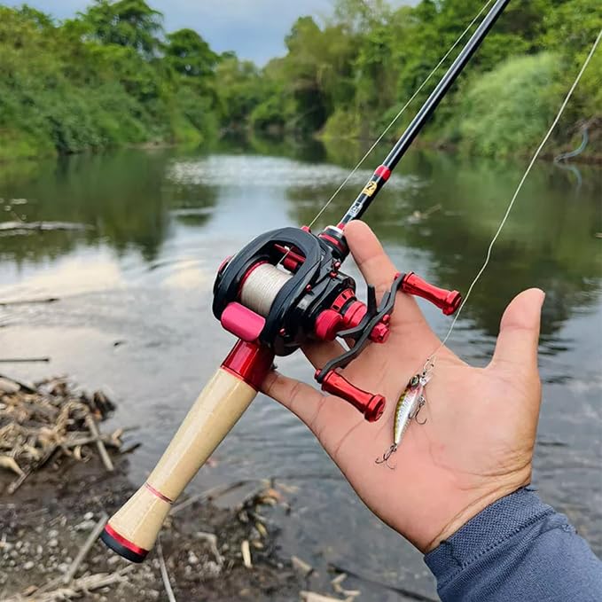 PURELURE Fishing Rod Telescopic, Carbon Fiber Spinning Casting Travel Rod - Image 8