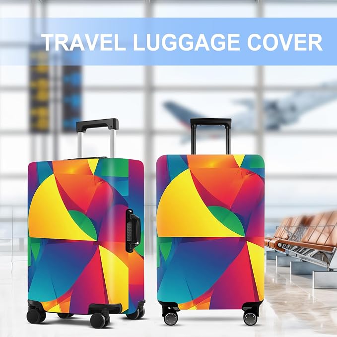 Luggage Cover Washable Suitcase Protector Anti-Scratch, Stretchable Fit - Image 5