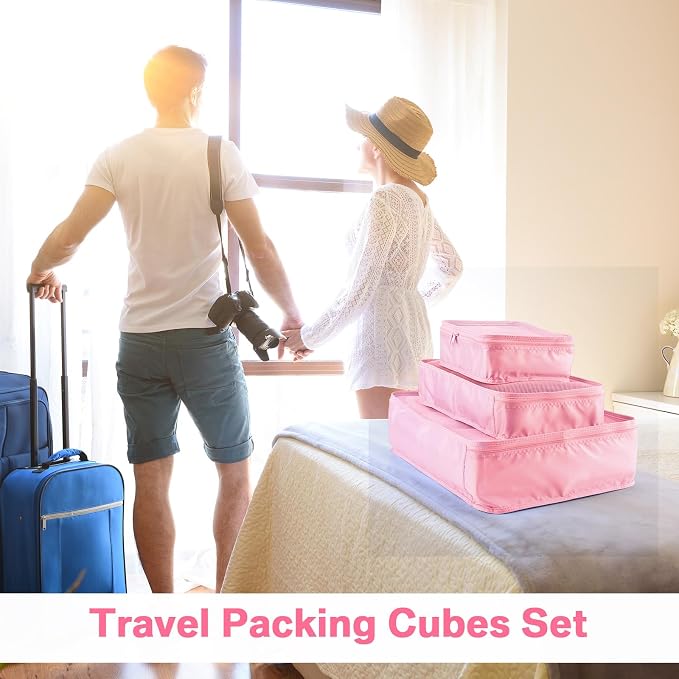 Reginary 6 Set Travel Packing Cubes Luggage Organizer Set Lightweight Suitcase - Image 4