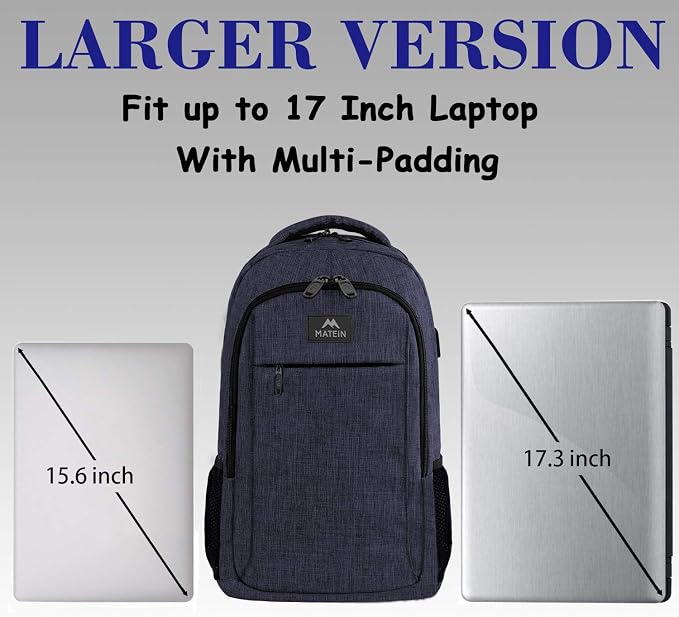 MATEIN Large College Backpack, Sturdy Computer Backpack - Image 3