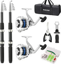 Fishing Pole Combo Set 6.9ft 2PCS Telescopic Fishing Rod and Reel Combo by Unknown