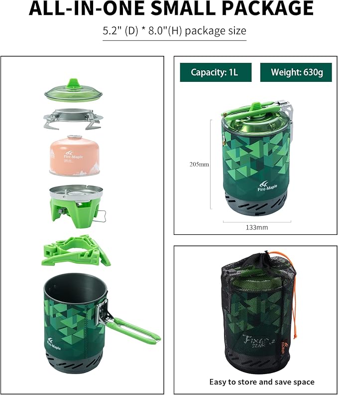Fire-Maple Fixed Star X2 Backpacking and Camping Stove System Outdoor Propane - Image 8