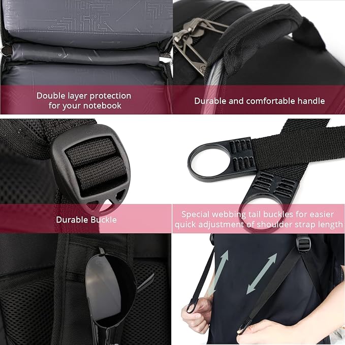 Swissdigital Design Travel Laptop Backpack, College Backpack - Image 6