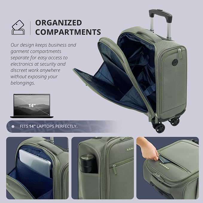 Verage Underseat Carry On Luggage - Image 4