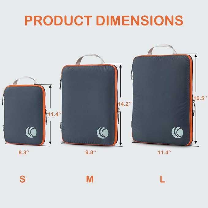 Cipway Compression Packing Cubes, Ultralight Luggage Organizer Bags, Travel - Image 4