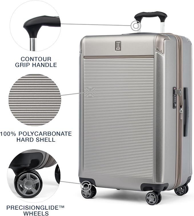 Travelpro Platinum Elite Hardside Expandable Checked Luggage, 8 Wheel Spinner - Image 3
