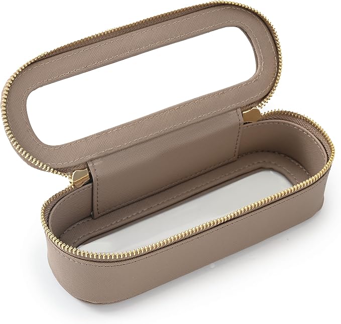 Aveniee Slim Clear Makeup Brush Bag, Small Cosmetic Brush Holder, Mini Toiletry by Aveniee