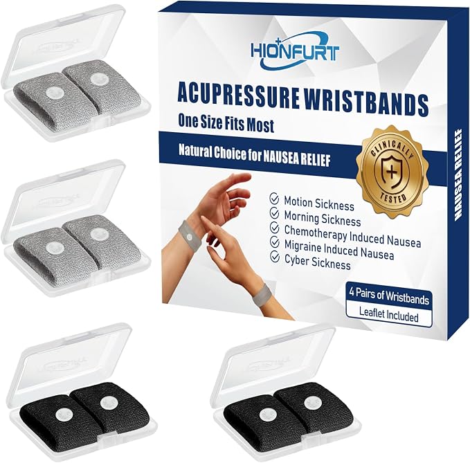 Motion Sickness Bands Anti Nausea Wristband by HIONFURT