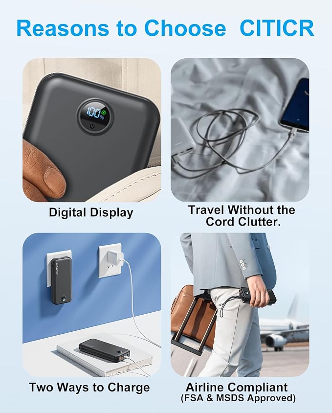 Portable Charger, 12000mAh 22.5W Type C Fast Charging Power Bank - Image 9