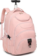 Boavan Rolling Backpack for Women, 17.3 Inch Wheeled Laptop Backpack, Large by Boavan