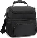 FlowFly Double Layer Cooler Insulated Lunch Bag Adult Lunch Box Large Tote Bag by FlowFly