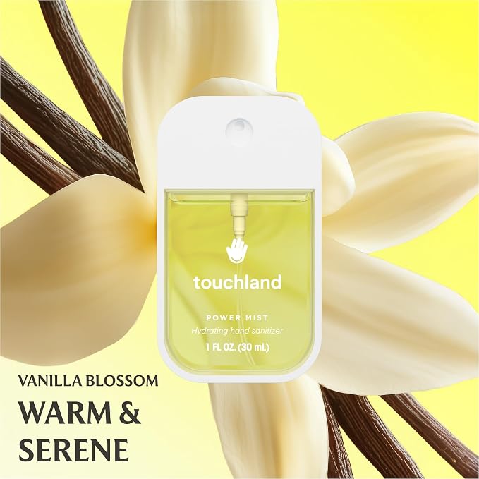 Touchland VANILLA INDULGENCE Body and Hand Mist Essentials, Travel Size Set - Image 3
