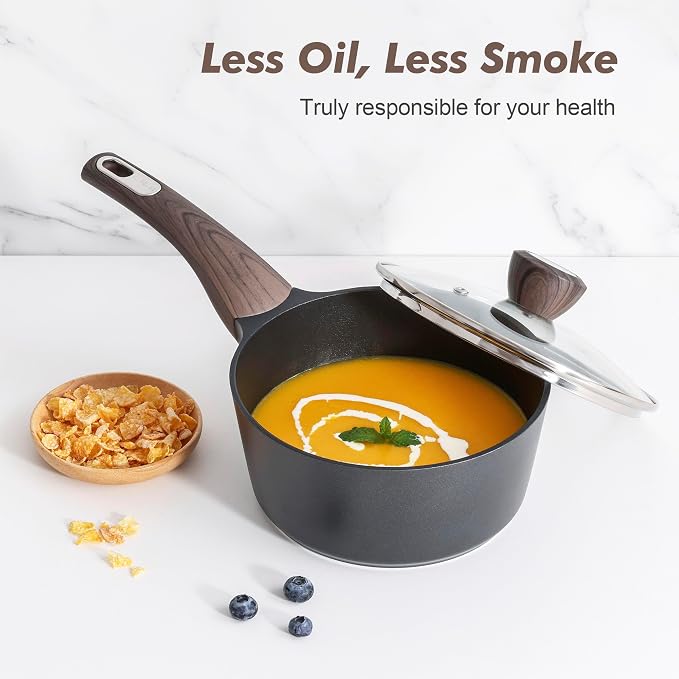 SENSARTE Pots and Pans Set Non stick, Non toxic Healthy Induction Cookware Set - Image 7