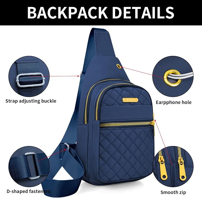 Small Sling Bag For Women Men Casual Crossbody Sling Backpack - Image 4