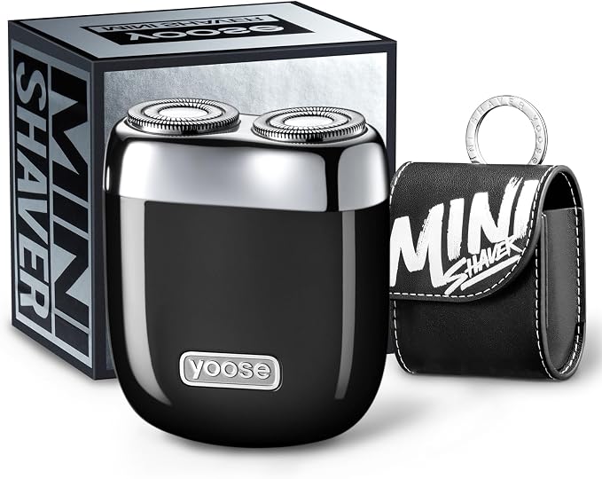 yoose Mini Electric Shaver, Alloy Portable Travel Shavers, Cordless Shaving by yoose