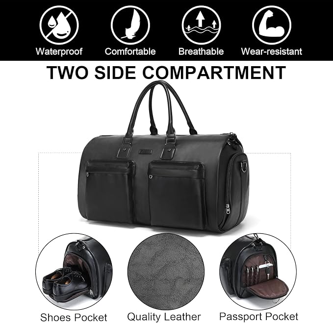 Modoker Rolling Garment Bag for Travel Wheeled Duffel Bag Luggage Suit Travel - Image 6