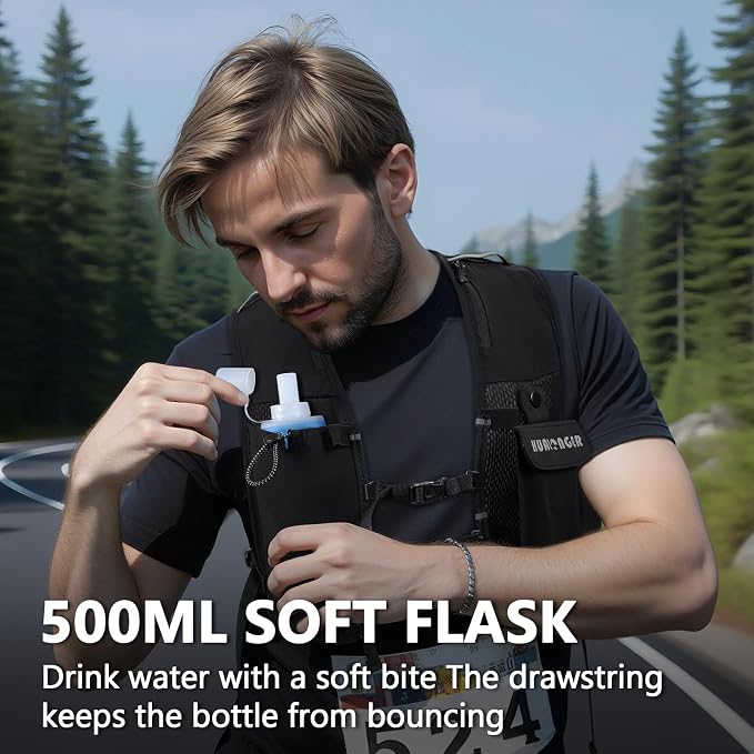 Running Hydration Vest for Women Men, Lightweight Breathable Hydration Pack - Image 3