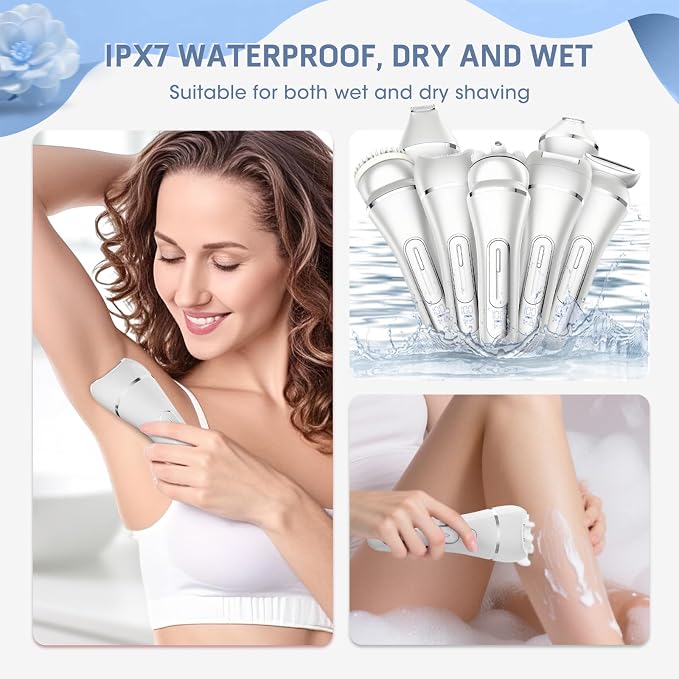 Electric Shavers for Women, 7 in 1 Hair Removal Kit - Image 5