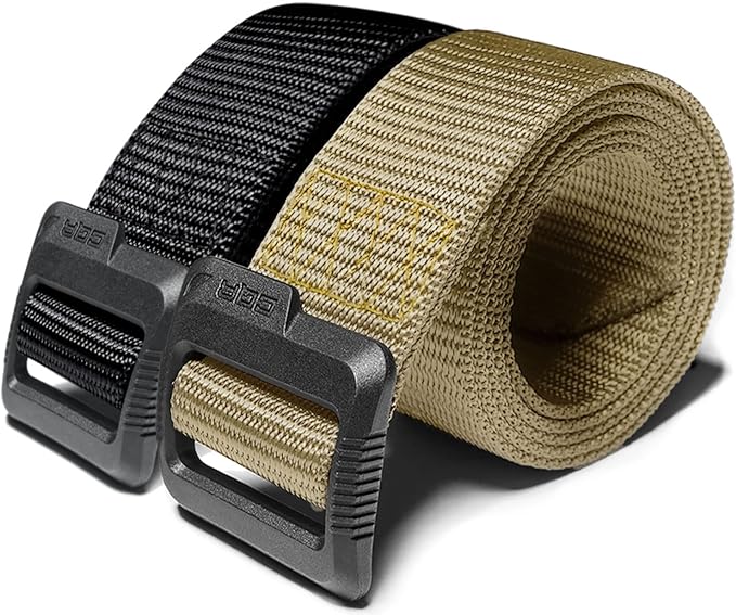 CQR Tactical Belt, Military Style Heavy Duty Belt, Webbing EDC Quick-Release by CQR%C2%AE