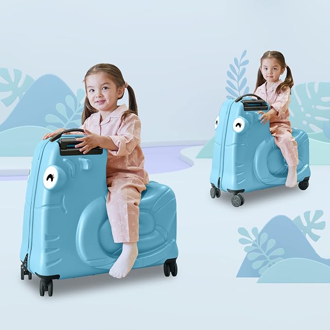 Kids Ride-on Luggage with Spinner Wheels Suitcase, Kid's Ride-On Suitcase Help - Image 4