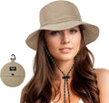 Durio Waterproof Bucket Hats for Woman UPF 50+ Sun Hat UV Protection Packable by DURIO