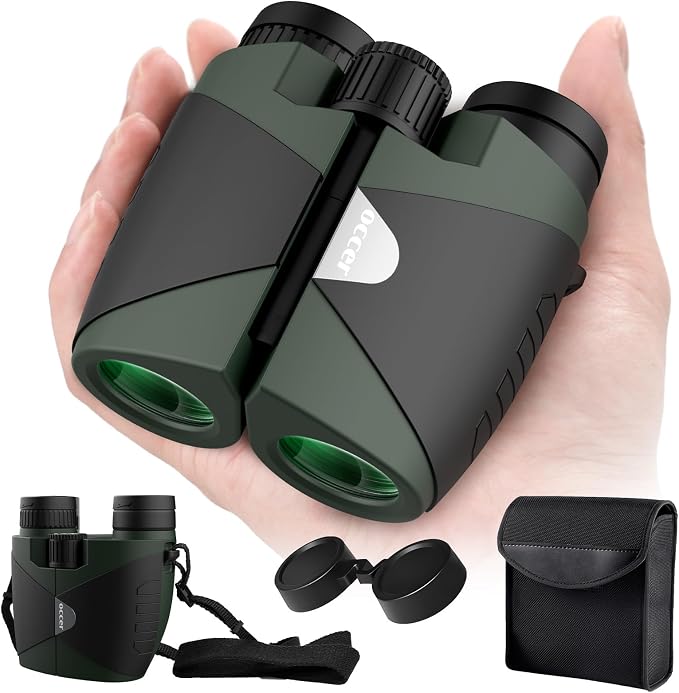 15x30 Compact Binoculars for Adults and Kids by occer