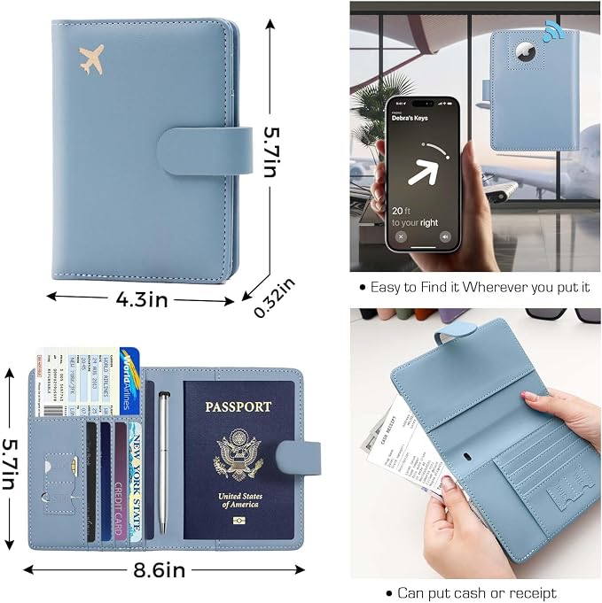 Melsbrinna Premium Leather Passport Holder Covers Case, Waterproof Rfid - Image 3